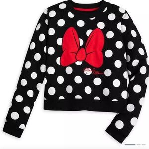 Disney Minnie Mouse Cropped Pullover Sweatshirt 3X